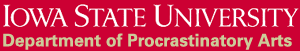 Department of Procrastinatory Arts